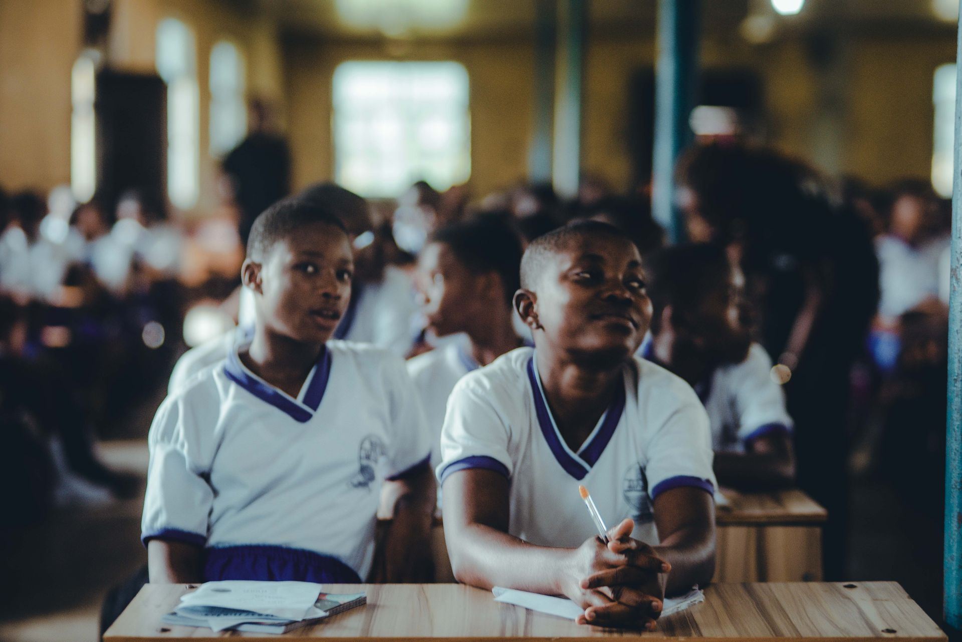 Senior secondary students in class